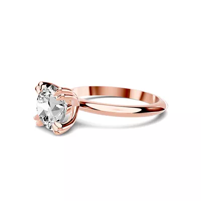 Serra Knife Edge Double Prong Engagement Ring (2mm)