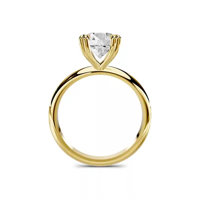 Serra Knife Edge Double Prong Engagement Ring (2mm)