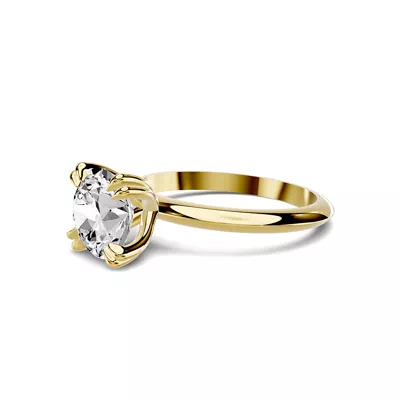 Serra Knife Edge Double Prong Engagement Ring (2mm)