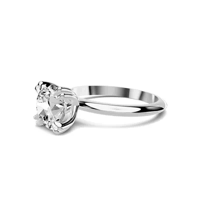 Serra Knife Edge Double Prong Engagement Ring (2mm)