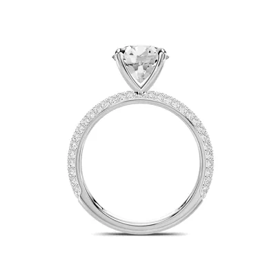 Selora Rolled Pavé Engagement Ring