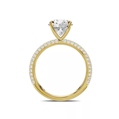 Selora Rolled Pavé Engagement Ring