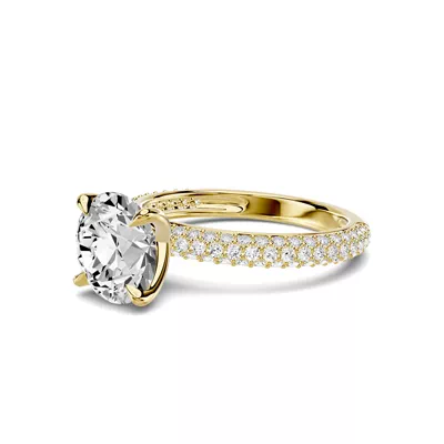 Selora Rolled Pavé Engagement Ring