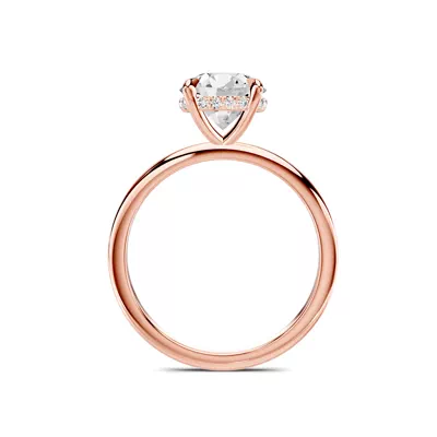 Avalon Classic Hidden Halo Engagement Ring