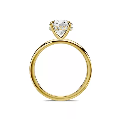 Avalon Classic Hidden Halo Engagement Ring