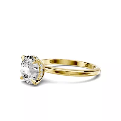 Avalon Classic Hidden Halo Engagement Ring