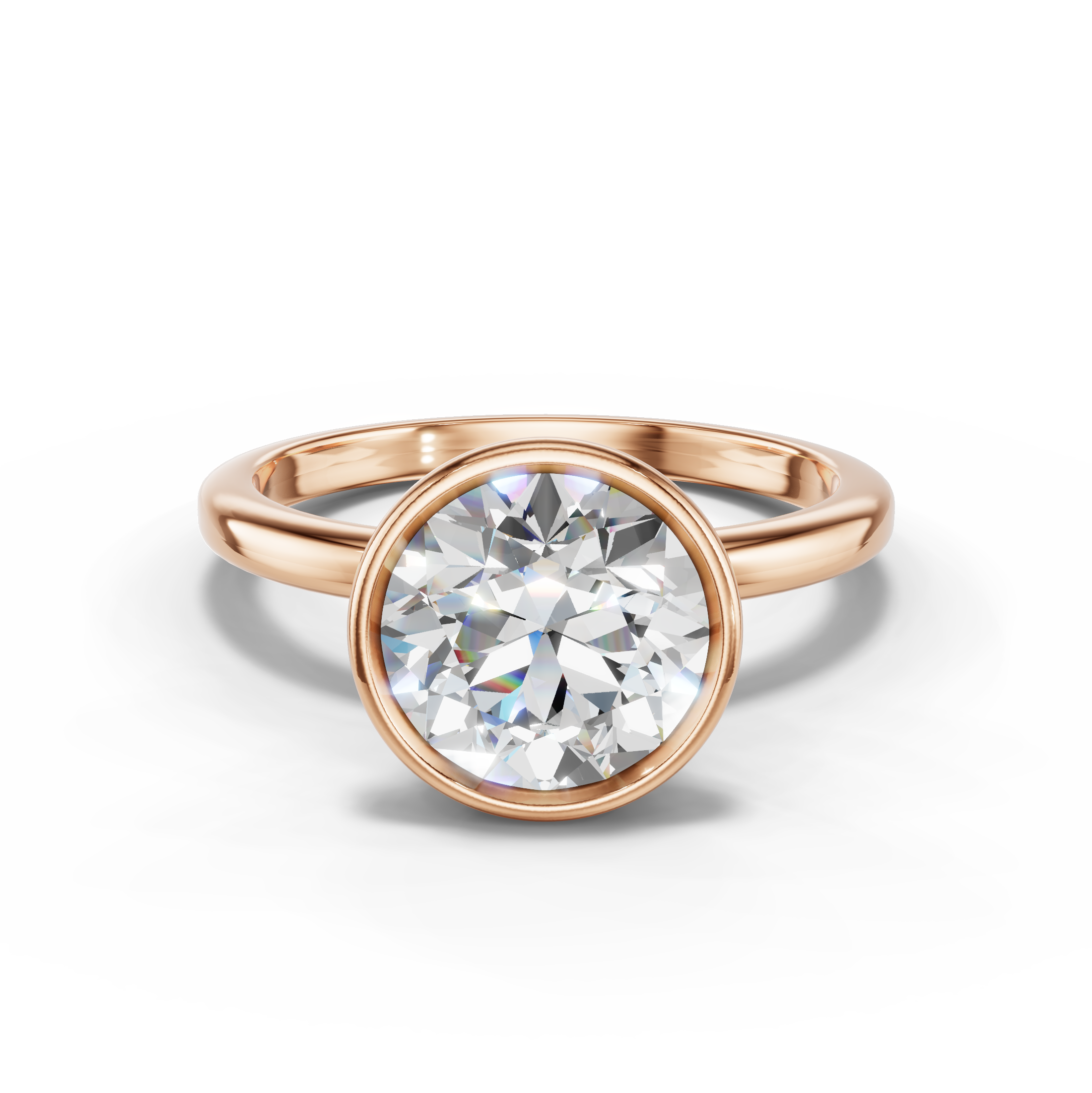 Avalon Solitaire Bezel Engagement Ring