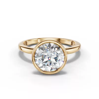 Avalon Solitaire Bezel Engagement Ring