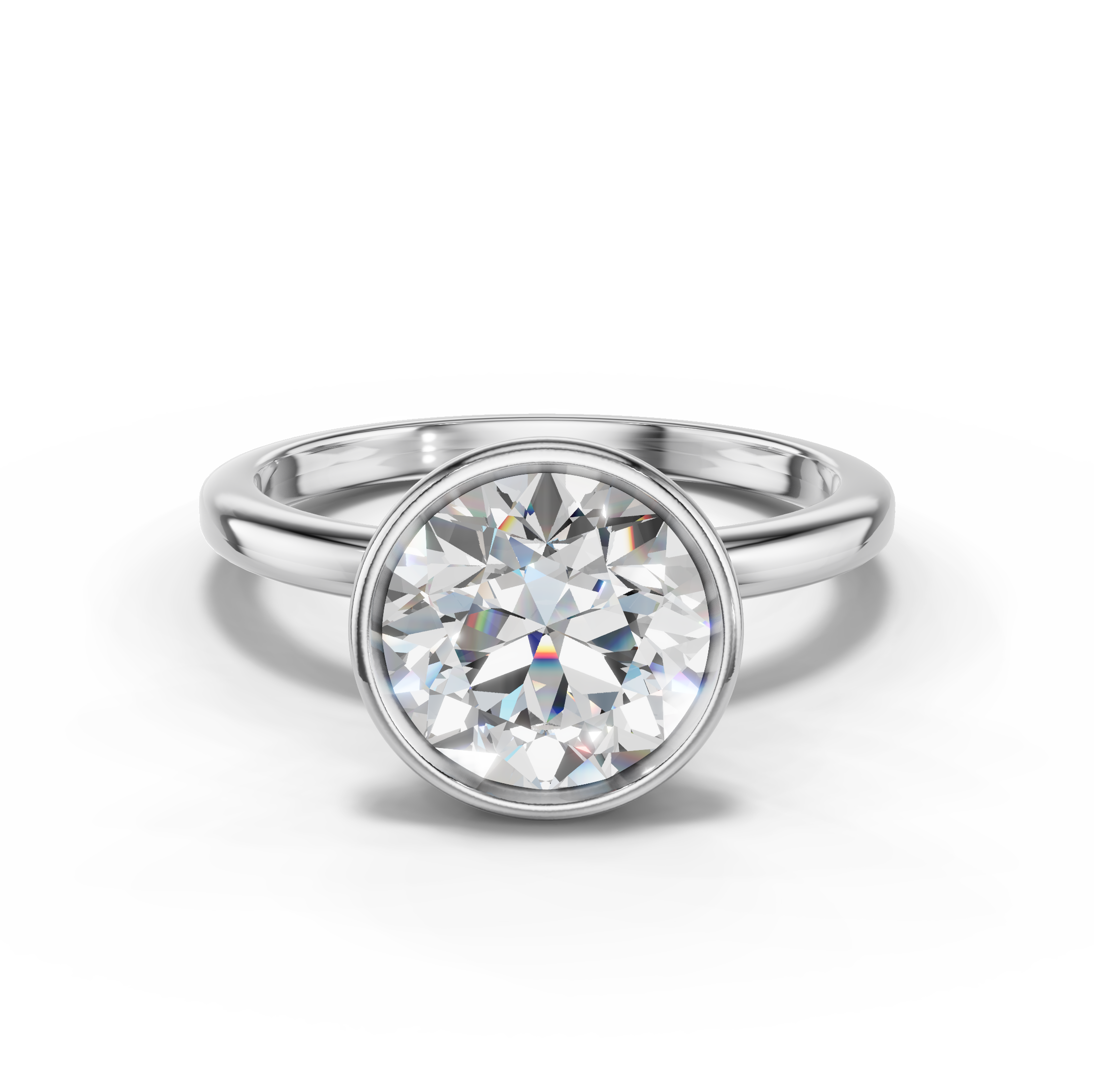 Avalon Solitaire Bezel Engagement Ring