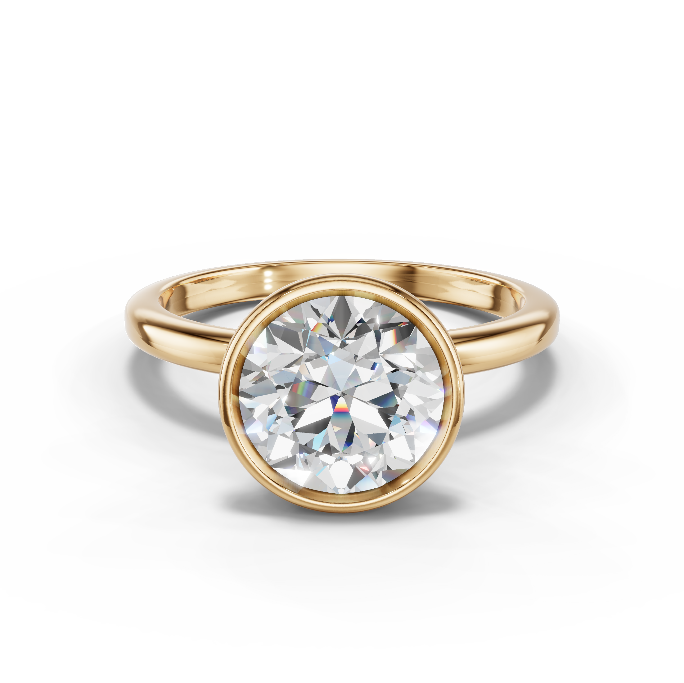 Avalon Solitaire Bezel Engagement Ring