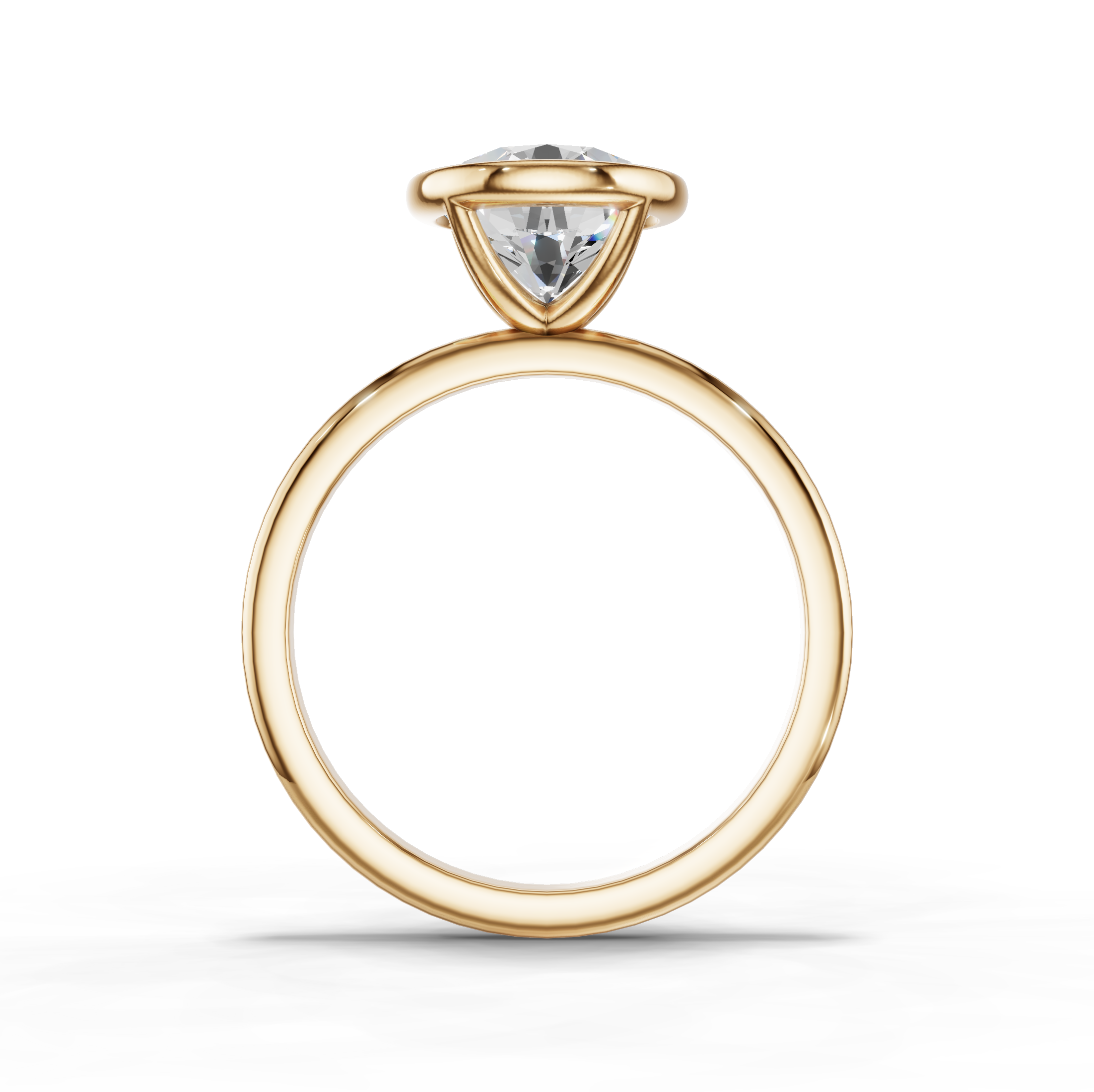 Avalon Solitaire Bezel Engagement Ring