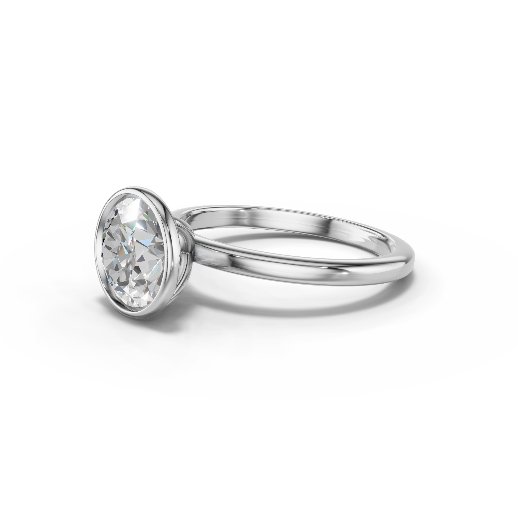 Avalon Solitaire Bezel Engagement Ring