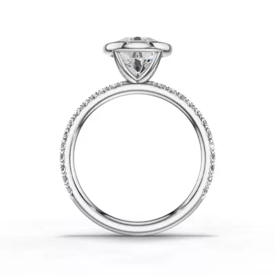 Avalon Pavé Bezel Engagement Ring (0.30 ct. tw.)