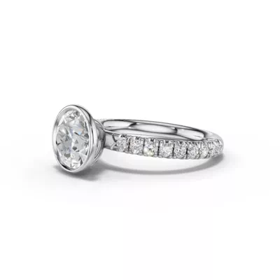 Avalon Pavé Bezel Engagement Ring (0.45 ct. tw.)