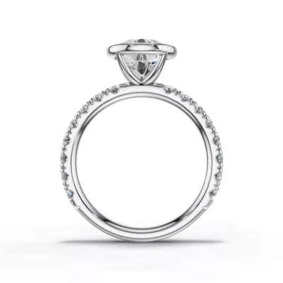 Avalon Pavé Bezel Engagement Ring (0.75 ct. tw.)