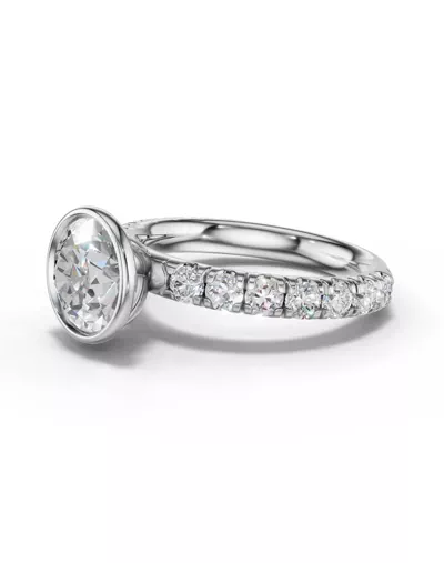 Avalon Pavé Bezel Engagement Ring (1.00 ct. tw.)