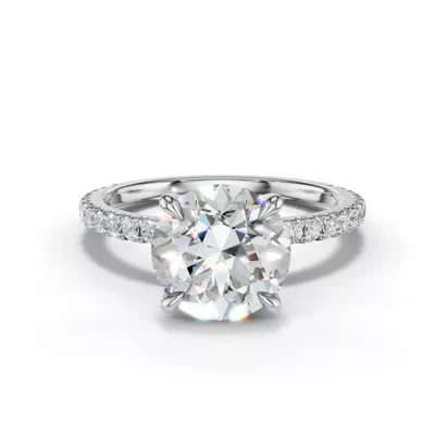 Lumina French Pavé Lab Engagement Ring (1/3 ct. tw.)