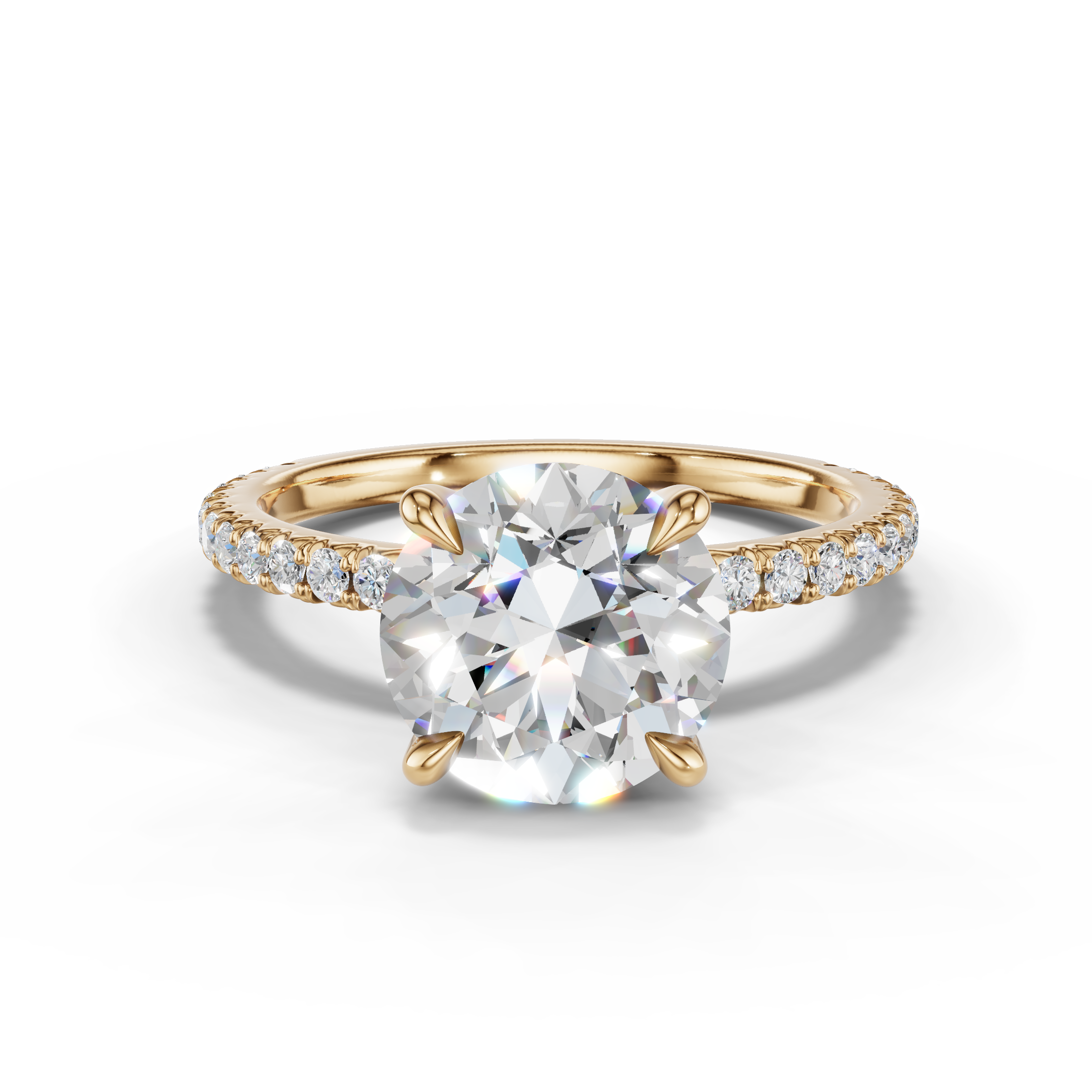 Lumina French Pavé Engagement Ring (1/3 ct. tw.)