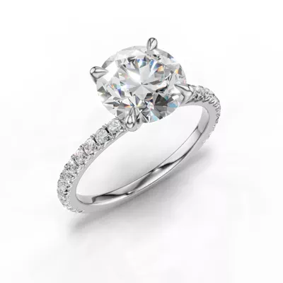 Lumina French Pavé Engagement Ring (1/3 ct. tw.)