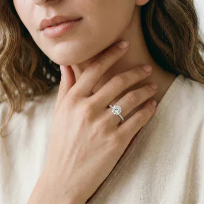 Lumina French Pavé Engagement Ring (1/3 ct. tw.)