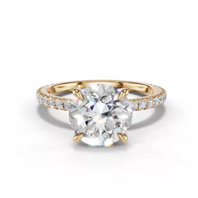 Lumina French Pavé Lab Engagement Ring (1/3 ct. tw.)