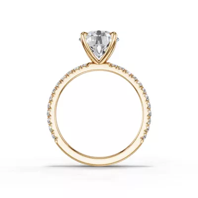 Lumina French Pavé Lab Engagement Ring (1/3 ct. tw.)