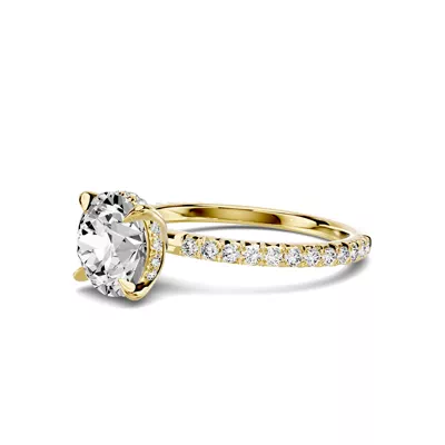 Lumina French Pavé Hidden Halo Engagement Ring (1/3 ct. tw.)