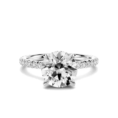 Lumina French Pavé Hidden Halo Lab Engagement Ring (1/3 ct. tw.)