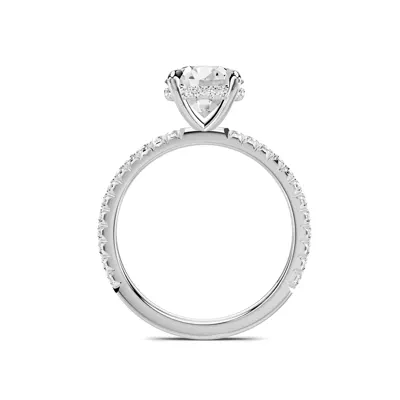 Lumina French Pavé Hidden Halo Lab Engagement Ring (1/3 ct. tw.)