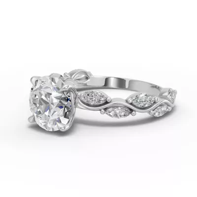 Edera Marquise Diamond Engagement Ring