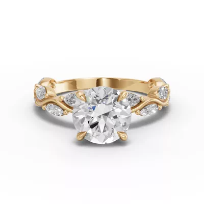 Edera Marquise Diamond Engagement Ring