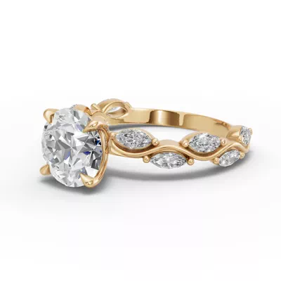 Edera Marquise Diamond Engagement Ring