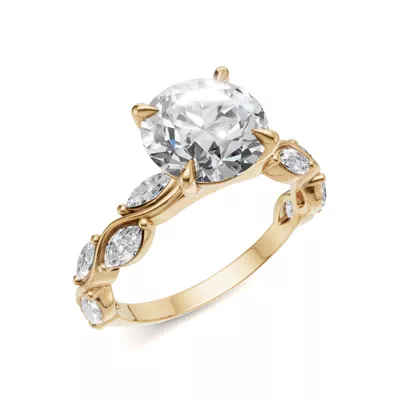 Edera Marquise Diamond Engagement Ring