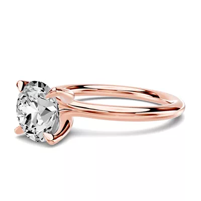 Stellora Crossover Solitaire Engagement Ring