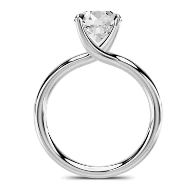 Stellora Crossover Solitaire Engagement Ring