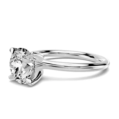 Stellora Crossover Solitaire Engagement Ring