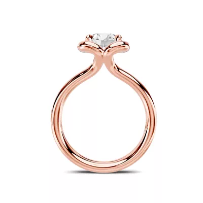 Elaris Double Band Halo Solitaire Engagement Ring