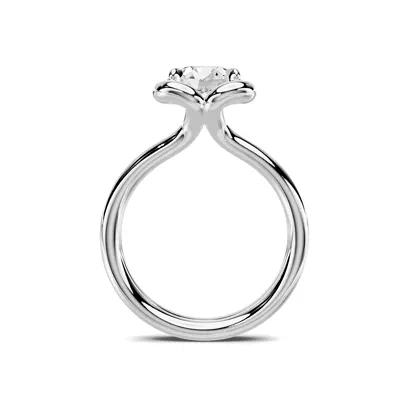 Elaris Double Band Halo Solitaire Engagement Ring