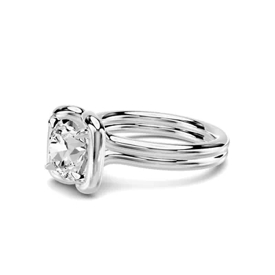 Elaris Double Band Halo Solitaire Engagement Ring