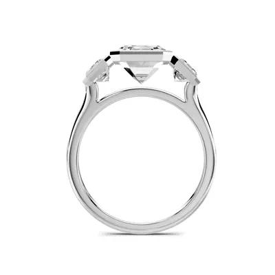 Montero Emerald-Cut Bezel Three-Stone Lab Diamond Engagement Ring (1.00 ct. tw.)
