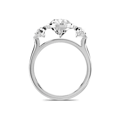 Montero Oval Bezel Three-Stone Lab Diamond Engagement Ring (1.00 ct. tw.)