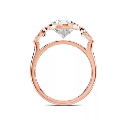 Montero Pear Bezel Three-Stone Lab Diamond Engagement Ring (.33 ct. tw.)
