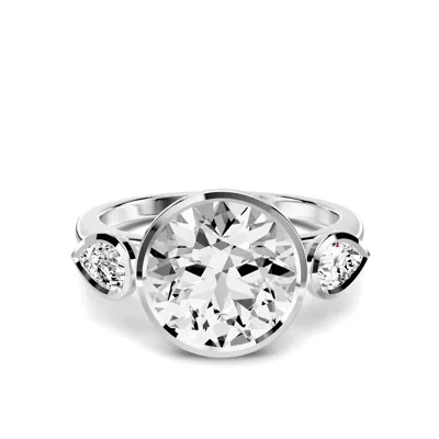 Montero Pear Bezel Three-Stone Lab Diamond Engagement Ring (.33 ct. tw.)