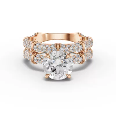 Bamboo Pavé Lab Diamond Band