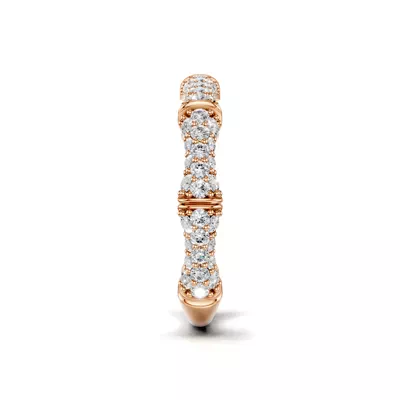 Bamboo Pavé Diamond Band
