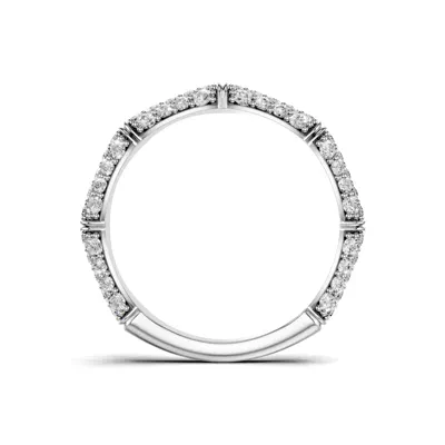 Bamboo Pavé Diamond Band
