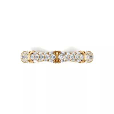 Bamboo Pavé Lab Diamond Band