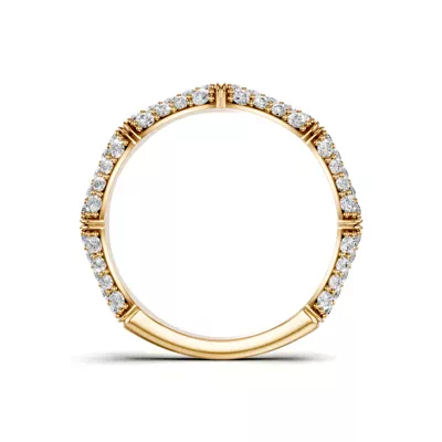 Bamboo Pavé Diamond Band