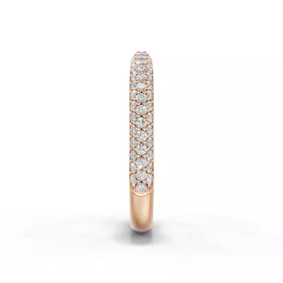 Selora Rolled Pavé Band
