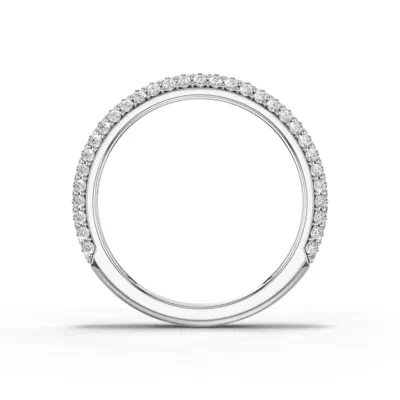 Selora Rolled Pavé Band